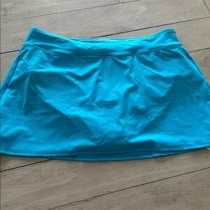 NWT Lands End Swim Skirt Bottoms Navy Blue 12 P